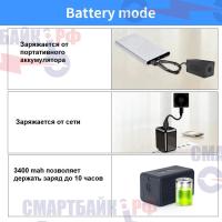 Камера видеонаблюдения FEISDA 1080P  с питанием от перезаряжаемого аккумулятора