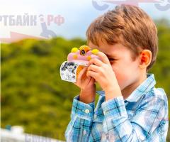 Детский фотоаппарат мгновенной моментальной печати Leilam голубой