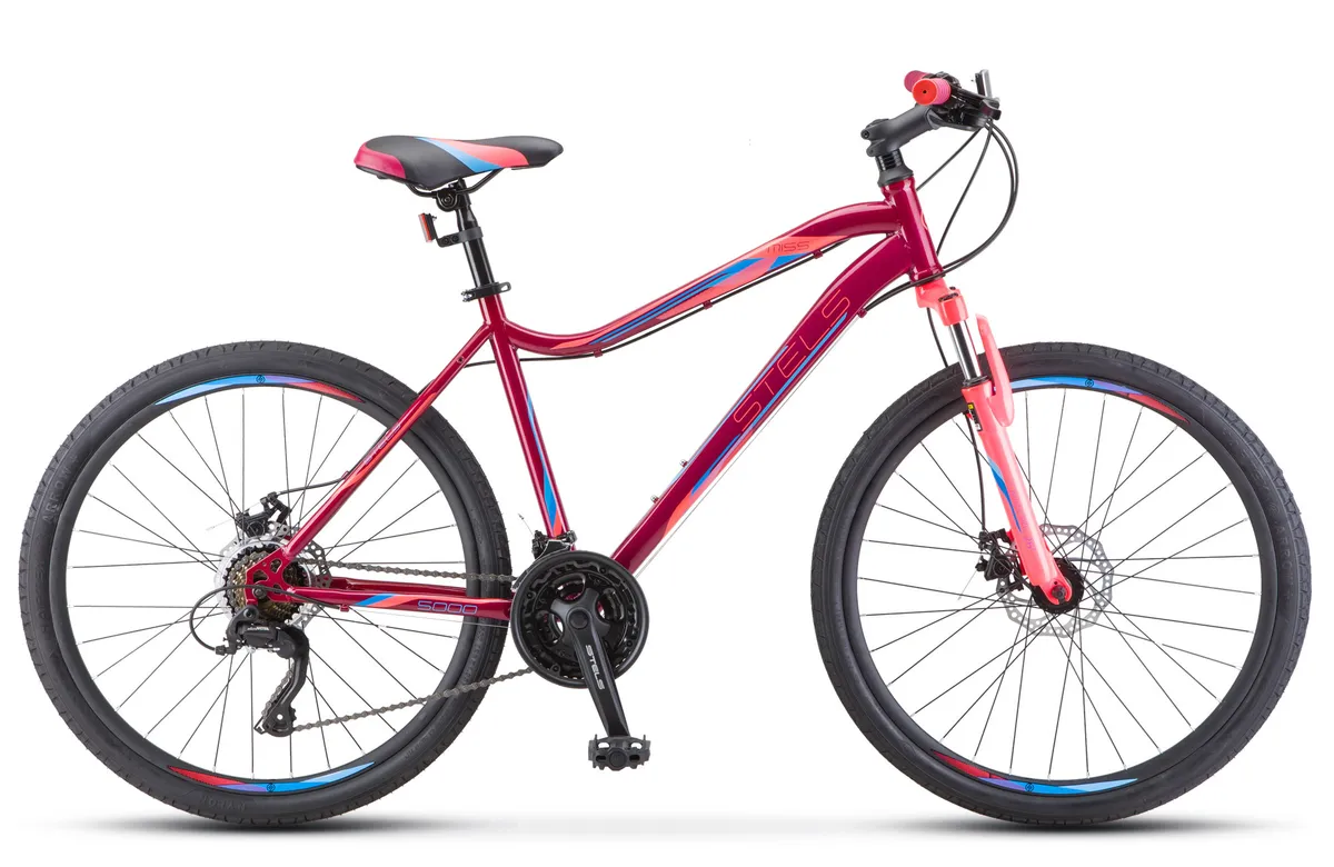 Велосипед 26 Stels Miss 5000 V050 (16" вишнёвый/розовый) 2021
