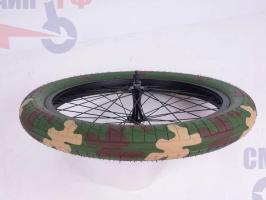 Покрышка велосипедная BMX TechTeam WD P-1472 20"x2.4", камуфляж зеленый