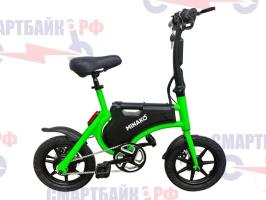Электровелосипед Minako Smart, зеленый, с емкостью аккумулятора 10AH