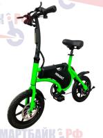 Электровелосипед Minako Smart, зеленый, с емкостью аккумулятора 10AH