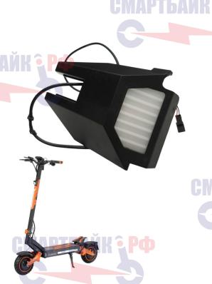 Пластиковая правая накладка на деку / поворотник электросамоката Kugoo F3 Pro Max с светодиодной подсветкой