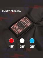 Жилет мужской двусторонний с подогревом от повербанка, водонепроницаемая камуфляжная безрукавка 2 в 1 с раздельным управлением (грудь/спина), 2XL