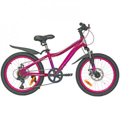 Велосипед 20 Nameless S2200DW-PN/GR-11 розовый/серый 11b"(21)