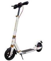 Самокат City scooter Disk надувной, белый/золотой