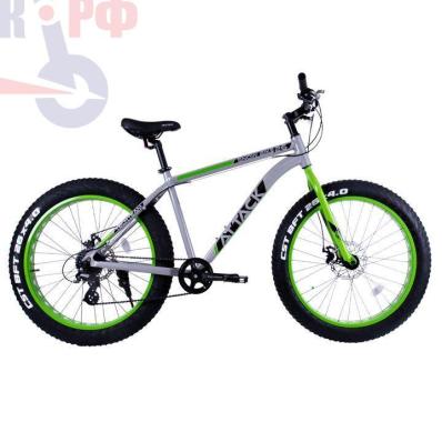 Велосипед Fatbike TECH TEAM ATTACK 26"х19", Зеленый, 2023