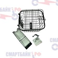 Корзина - багажник металлическая, универсальная для электросамокатов с сиденьем типа Kugoo M2 M4 Pro