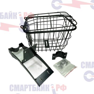Корзина - багажник металлическая, универсальная для электросамокатов с сиденьем типа Kugoo M2 M4 Pro