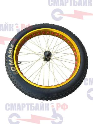 Колесо в сборе велосипеда, фэтбайка Медведь 26х4.0