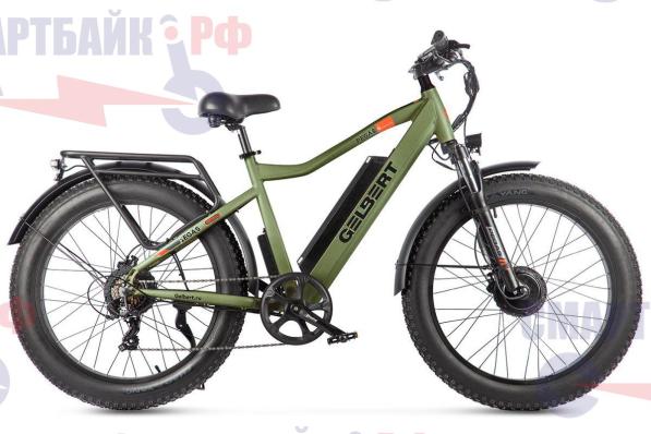 Электровелосипед Gelbert Pegas 4 DUAL PRO MAX (1250W 48V 13Ah), хаки