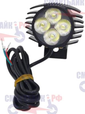 Передняя фара с сигналом для электросамоката Kugoo M4, M4 Pro, Max Speed, 3 разъема