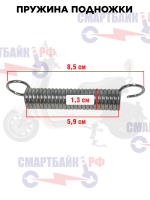 Пружины (2шт.) подножки электроскутера U2 Pro / U5