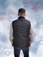 Теплая телогрейка безрукавка Coockoo + внешний аккумулятор 30000 мАч новый зимний жилет с подогревом, размер (44/M)