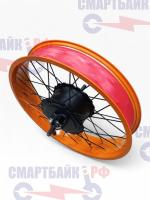 Мотор-колесо в сборе с диском (без покрышки) 20х4 электровелосипеда Kugoo V5, Kugoo V6