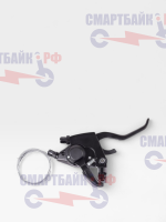 Шифтер левый L-TWOO ST-TX4008-L для 3 ск. с тормозной ручкой, тросом 1850 мм, с индикатором скорости, (без тормозного тросика)